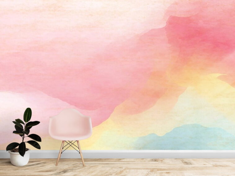 luxury abstract colorful painting wallpaper