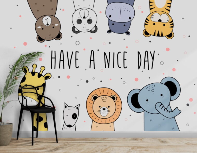 adorable teddy bear animals have a nice day wallpaper