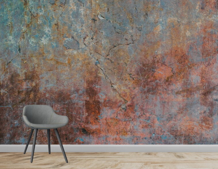 dark colorful abstract tumbled wall modern wallpaper