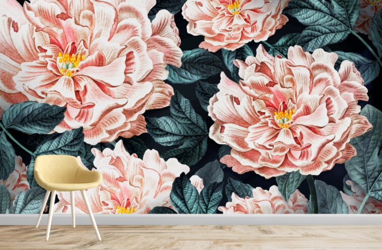 amazing garden flowers decorative luxury floral wallpaper