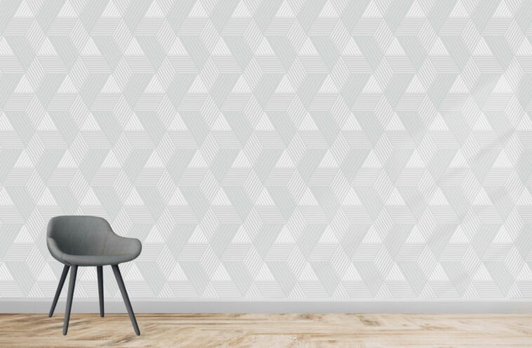 geometric pattern with lines gray white texture wallpaper