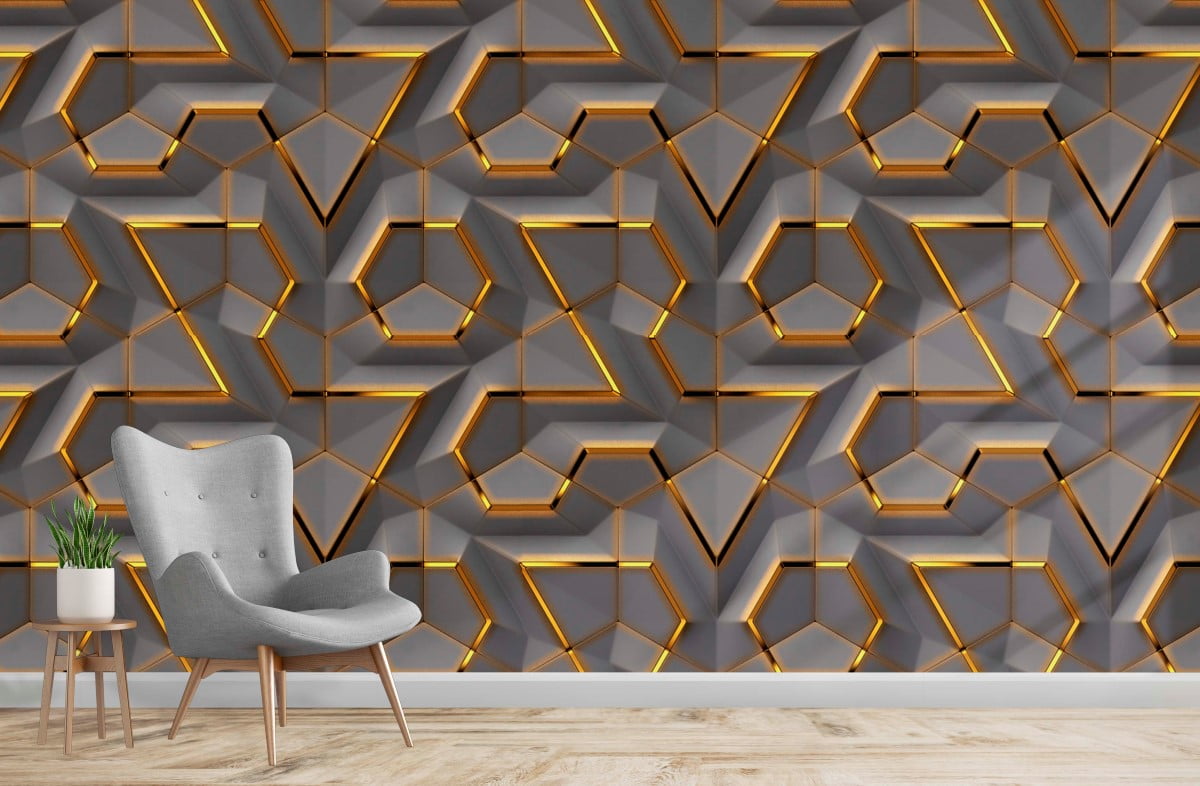 Palazzo 3 3D Wallpaper for Room/Office/Shop Bricks/Stones/Wooden designs-thanhphatduhoc.com.vn