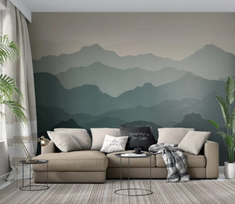 Foggy Nature Wall Murals Wallpaper