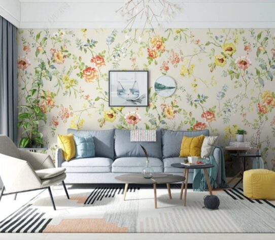 Chinese Style Flowers Wall Murals Wallpaper