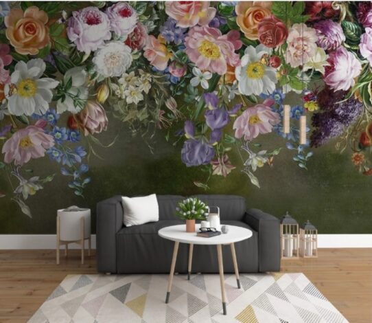 Garden Flowers Wall Murals Wallpaper