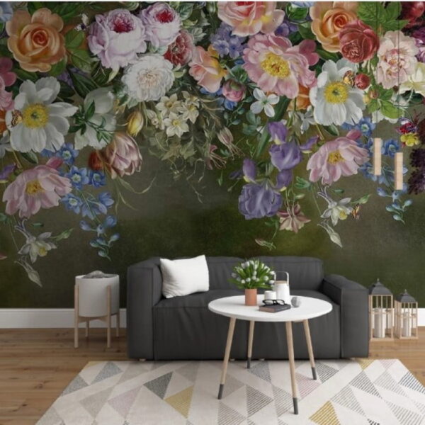 Garden Flowers Wall Murals Wallpaper