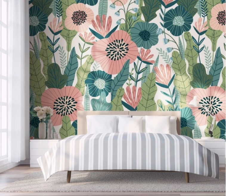 Large Plants Wall Murals Wallpaper