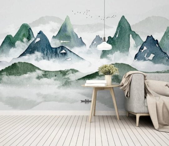 High Altitude Mountains Wall Murals Wallpaper