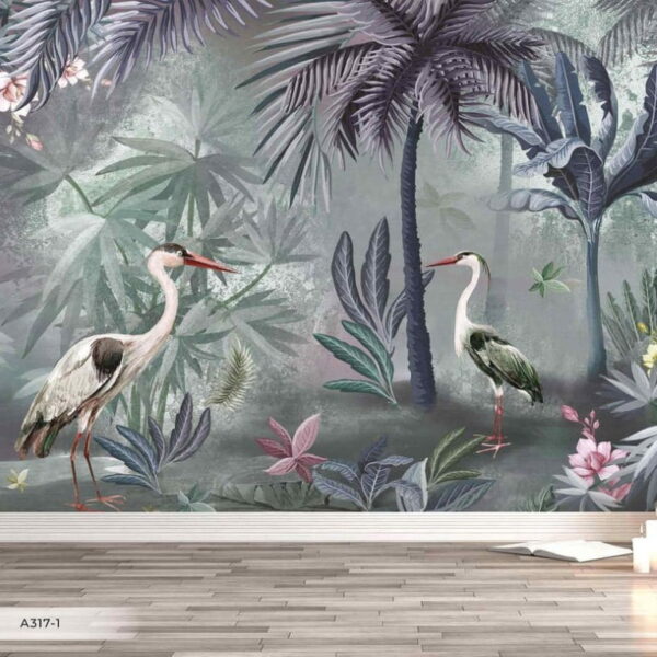 Long Beak Birds Wall Murals Wallpaper