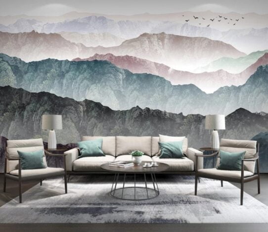 Mountain Landscape Wall Murals Wallpaper