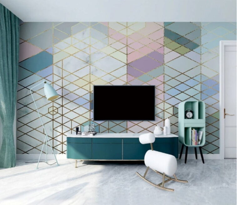Colorful Shapes Wall Murals Wallpaper