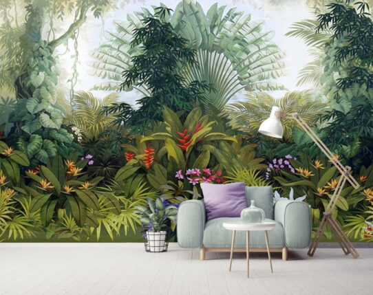 Rainforest Plants Wall Murals Wallpaper