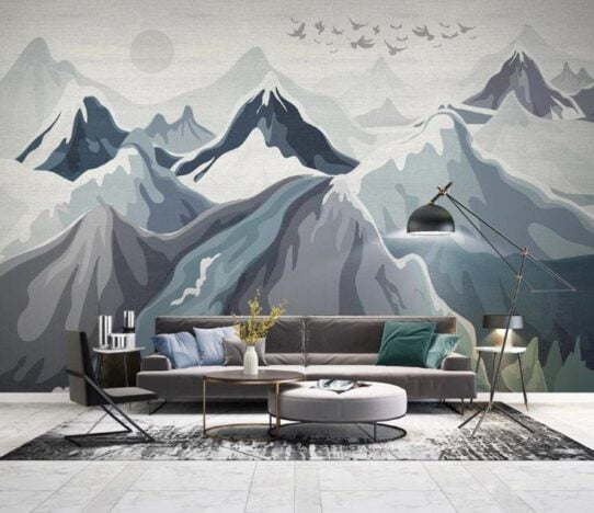 Mountain Landscape Wall Murals Wallpaper